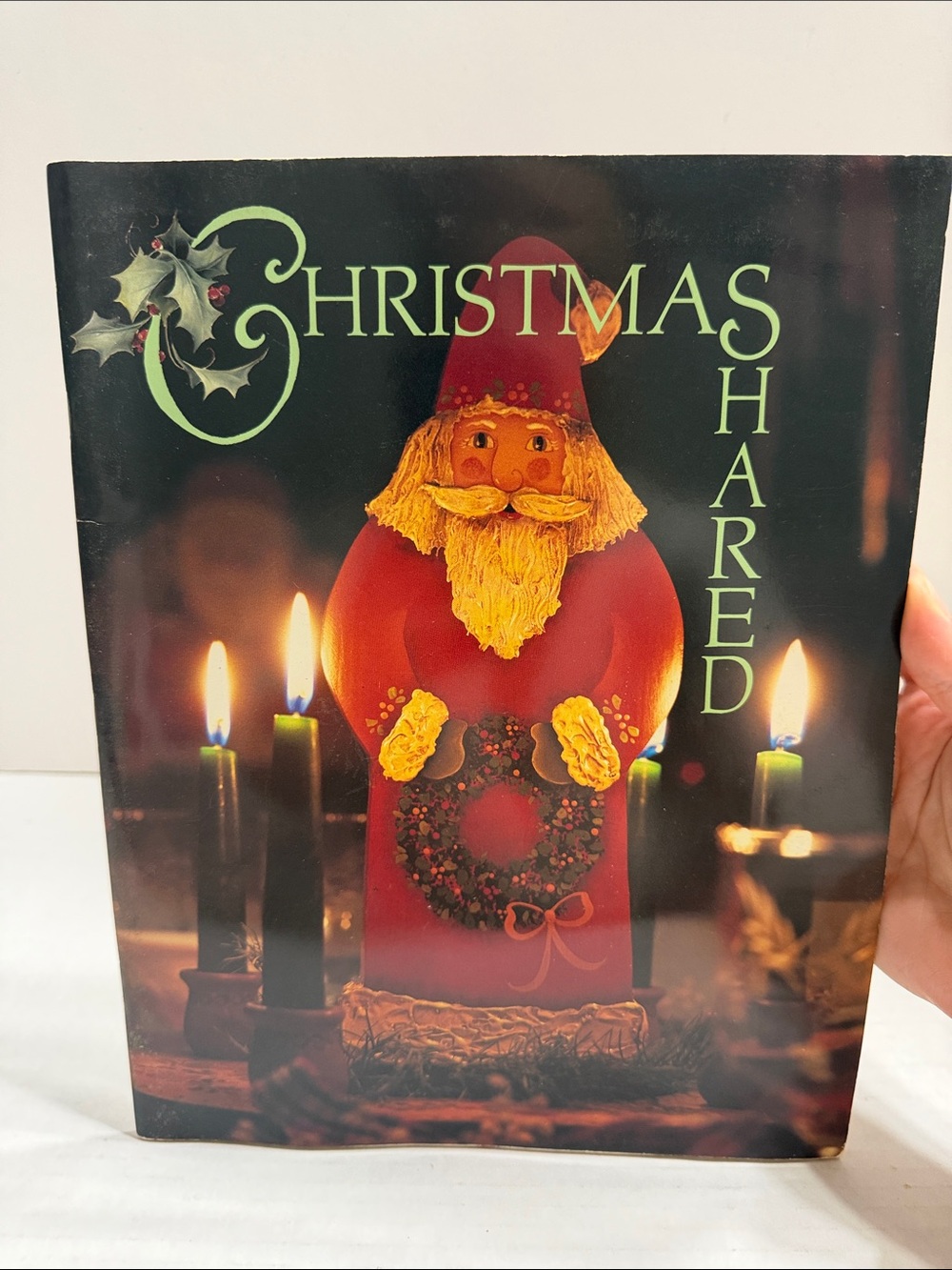 Christmas Shared Red Santa Holiday Decor Book edited by Mary Jo Leisure